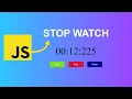 Precision Timekeeping Building a Modern Stop-Watch Timer App with HTML CSS and JavaScript