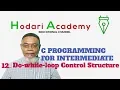 C Programming for Intermediate - 12 Do while loop Control Structure