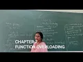 FUNCTION OVERLOADING by Syeda Muzamill Mam Part 2