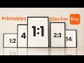 How to Size Your Printable Wall Art for Etsy Sales Create All Size Variations in 1 Click