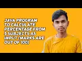 Java program for calculating percentage codewithaakash