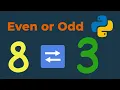 Determine Even or Odd Numbers in Python