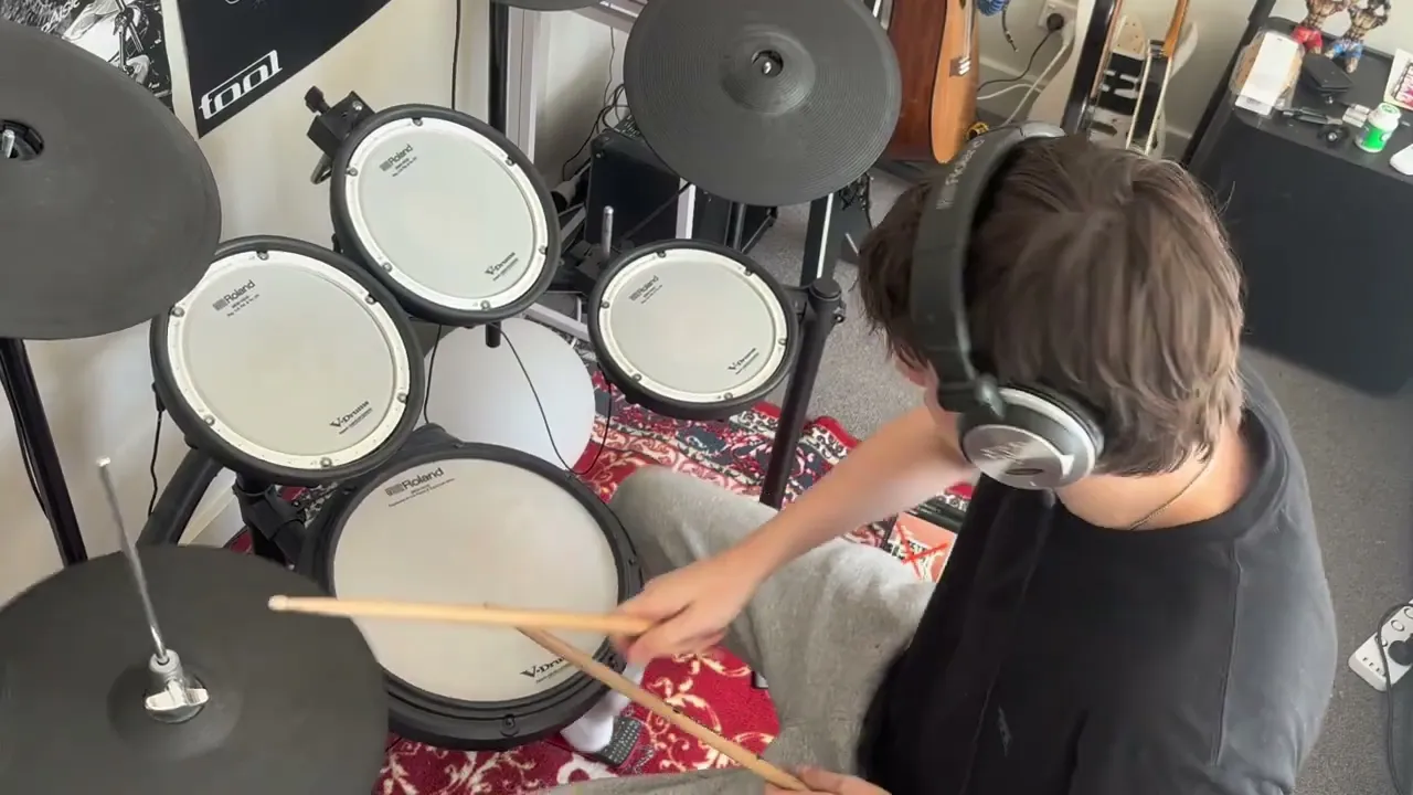 Sex on Fire by Kings of Leon - Drum cover by Ethan Love