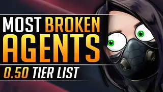 BEST and WORST AGENTS TIER LIST - NEW Patch 0.50 Update - Valorant Pro Guide