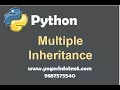 multiple inheritance in python simple example Lecture 10 hindi