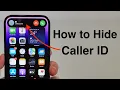 How To Hide ANY iPhone Caller ID