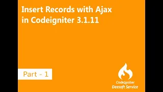 Ajax Crud Codeigniter - Insert Records with Ajax in Codeigniter