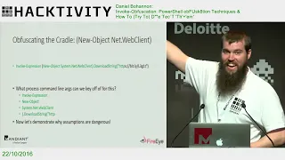 Daniel Bohannon Invoke Obfuscation PowerShell obFUsk8tion