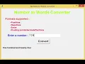 Number to Words Converter App using Tkinter in Python