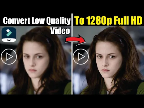 Download MP3 How to CONVERT LOW QUALITY VIDEO to 1280p Full HD in Filmora