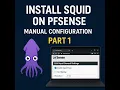 Install Squid Proxy on pfSense - Manual Configuration Part 1 No SSL
