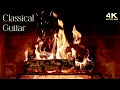 Download Lagu Relaxing Classical Guitar Music Fireplace 🔥 Acoustic Instrumental Fireplace Ambience