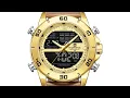 Naviforce 9253 Gents Belt Watch - Golden Dial