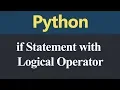 if Statement with Logical Operator in Python Hindi