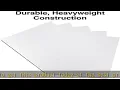 Staples 1213774 Premium Poster Boards 5-Pack White 22 X 28