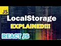 What is LOCAL STORAGE and How to use it