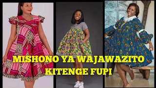 mishono ya gauni za kitenge fupi kwa wajawazito ankara african print short maternity dress