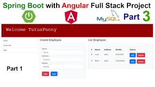 Spring Boot with Angular Full Stack Project Part 3 2023