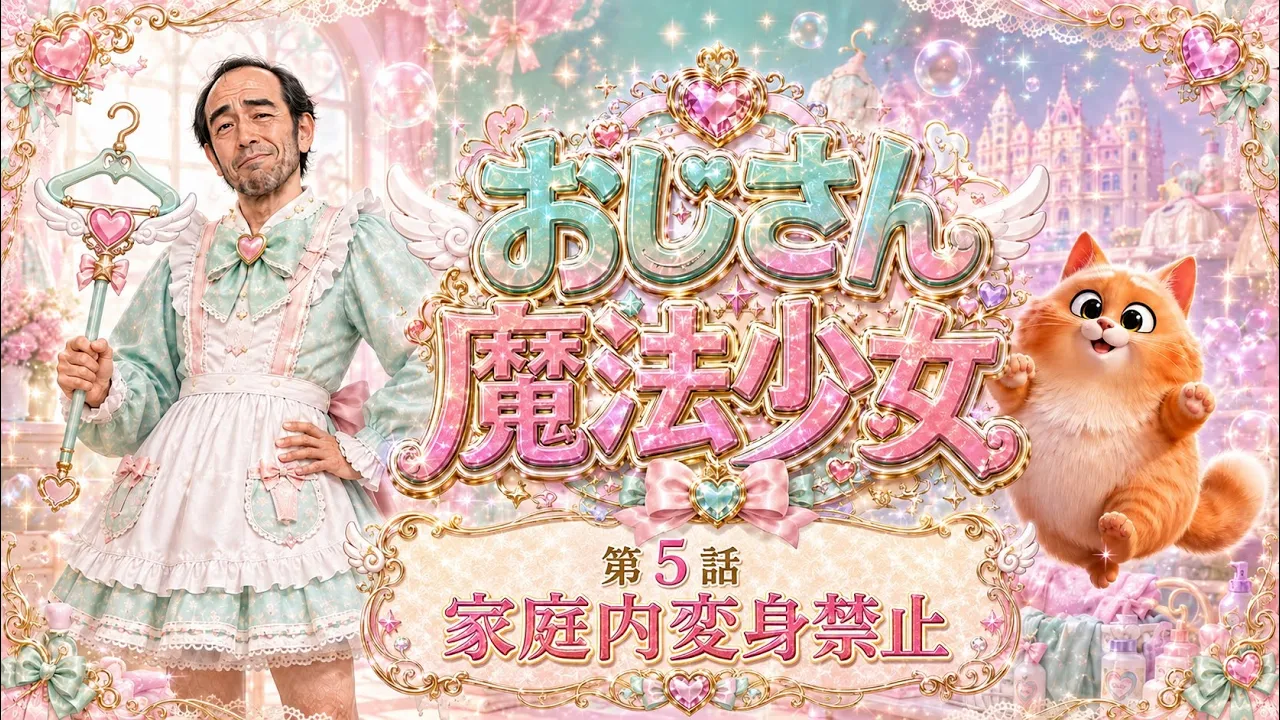 AIドラマ おじさん魔法少女 「家庭内変身禁止