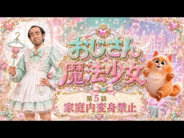 AIドラマ おじさん魔法少女 「家庭内変身禁止