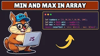 How to Find Min and Max Value in Array in Javascript