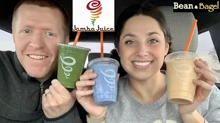 Jamba Juice Plant-Based Smoothies The Go Getter Pumpkin Smash Vanilla Blue Sky
