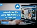 Ch 17 - Upload any file in ASP NET core web API into wwwroot folder convert byte array into file C