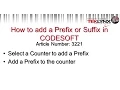 TekTip How to add a Prefix or Suffix to variable field in CODESOFT