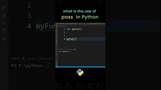 How to Use pass Statement in python