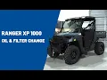 2025 RANGER XP 1000 Oil and Filter Change Polaris Off Road Vehicles
