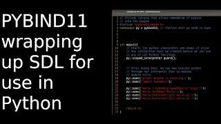 pybind11 wrapping SDL2 classes for use in Python