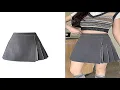 Download Lagu L-4XL Plus Size Skirt Women Spring Summer 2025 New Korean Fashion High Waist Pleated A Lin