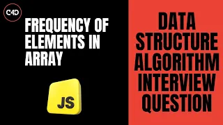 Frequency of Elements in an Array in JavaScript DSA Interview Question