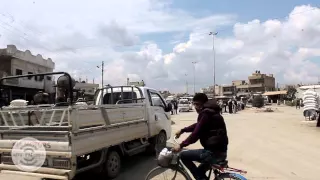 أجواء صباح الحسكة حي الغزل شارع دوار الصالحية الأربعاء 15 نيسان 2015 