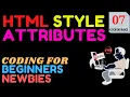 HTML STYLE ATTRIBUTE CODING FOR BEGINNERS JULSTUB
