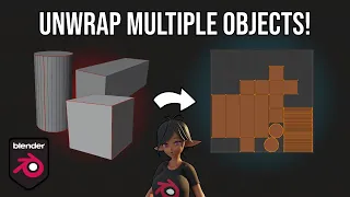 How to UV Unwrap Multiple Objects onto One UV Map