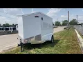 United Trailers 6 X 10 Ft Single Axle Walk Around Ramp door with Torsion Suspension