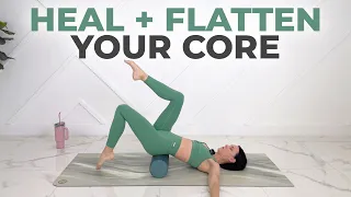 20-Min Postpartum Deep Core Pilates | Why a Foam Roller Is Your Secret Weapon