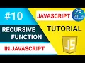 Recursive Function In JavaScript Recursion In JS JavaScript Tutorial For Beginners CODE 5X