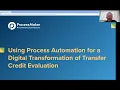 Using Process Automation for a Digital Transformation of Transfer Credit Evaluation