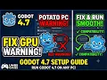 Godot 4 7 Project Setup Guide Potato PC Friendly