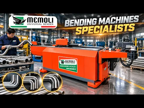 Máy uốn ống CNC 3 trục, đường kính ống tới 65mm - Memoli - Italia