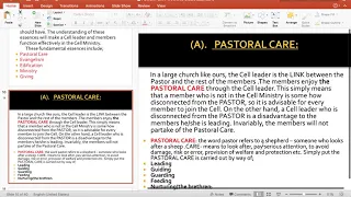cell ministry part 2