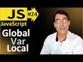 Global and local variables in JavaScript JavaScript basic lesson - 24 JavaScript for beginners