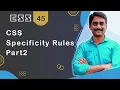 CSS Specificity Rules Part 2 - CSS Tutorial 45