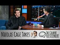 Download Lagu Nicolas Cage Takes The Colbert Questionert