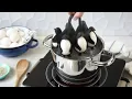 LNGODEHO Egg Holder Tools 3-in-1 Cook Penguin-Shaped Boiled Egg Cooker