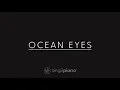 Billie Eilish - Ocean Eyes (Piano Karaoke)
