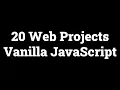 20 Web Projects With Vanilla JavaScript