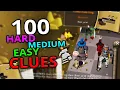 Loot From 100 Easy Medium Hard Clue Scrolls Iron Man